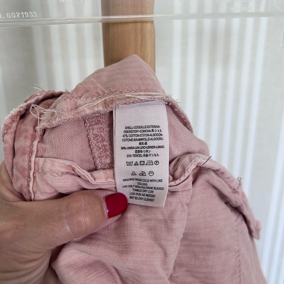 Free People We The Free Utility Harem Shorts Rose Pink‎ Size 2 Button Fly - Picture 8 of 8